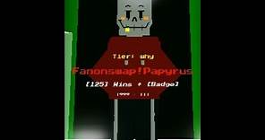 Fanonswap papyrus showcase!/Undertale judgement simulator (FULL SHOWCASE ATTACKS)