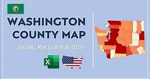 Washington County Map in Excel - Counties List and Population Map