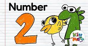 The Number 2 | Learn the Number Two | Number Video for Kids