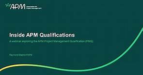 Inside APM Qualifications - Project Management Qualification (PMQ)
