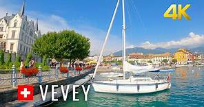 Vevey, one of the “Pearls of the Swiss Riviera” 🇨🇭 Switzerland 4K