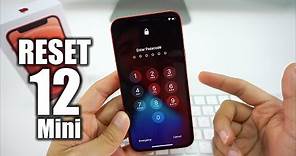 How To Reset & Restore your Apple iPhone 12 Mini - Factory Reset
