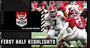 CFP National Championship: Georgia Bulldogs vs. Alabama Crimson Tide | First Half Highlights | ESPN