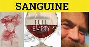 🔵 Sanguine - Sanguine Meaning - Sanguine Examples - Literary English
