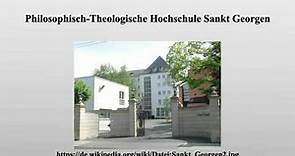 Philosophisch-Theologische Hochschule Sankt Georgen