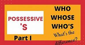 Clase 7 parte 1: Possessive 'S genitivo sajón. Diferencia entre ‘s de posesivo y ‘s de verb to be