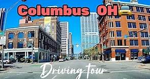 Columbus Ohio driving tour , The Capital of Ohio \ driving downtown Columbus OH USA