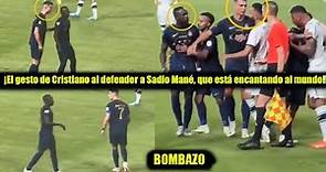 El gesto de Cristiano al defender a Sadio Mané, que está encantando al mundo!