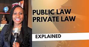 What are laws? What is the difference between public and private law? Part 1