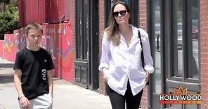 Angelina Jolie and Knox go Shopping in Los Angeles