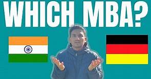 MBA INDIA vs. GERMANY - Which is better | IIM Ahmedabad | Top German MBA | PART 1