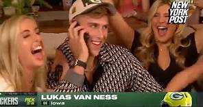 Lukas Van Ness' wild NFL draft scene causes girlfriend confusion | New York Post Sports