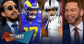 Baker Mayfield's Rams stun Raiders w/ 98-yd game winning drive | NFL | FIRST THINGS FIRST
