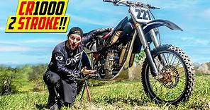 Riding an Insane 1000cc 2 Stroke Dirt Bike!