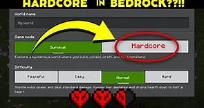 How to get HARDCORE MODE in Bedrock Minecraft 1.20 (EASY WAY!)