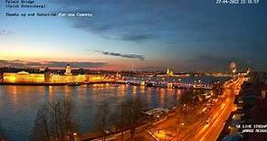 4K Panorama of Saint Petersburg and Firework. Вечерняя панорама Санкт-Петербурга и фейерверк.
