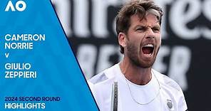 Cameron Norrie v Giulio Zeppieri Highlights | Australian Open 2024 Second Round