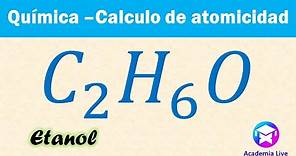 Atomicidad del Etanol - C2H6O
