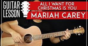 All I Want For Christmas Is You Guitar Tutorial 🎄🎸Mariah Carey Guitar Lesson |Easy Chords|