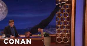 Jamie Dornan Turns Conan’s Desk Into A Pommel Horse | CONAN on TBS