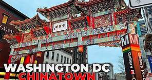 Walking Washington DC Chinatown in March 2022