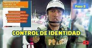 CONTROL DE IDENTIDAD POLICIAL