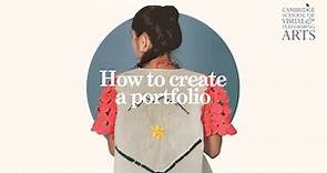 How to Create a Portfolio by: Cambridge School of Visual & Performing Arts #theuforyou