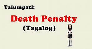 Talumpati - Death Penalty (Tagalog)