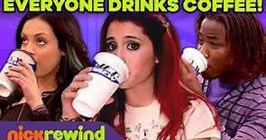 Victorious Characters Being Addicted to Coffee for 4 Min Straight | NickRewind
