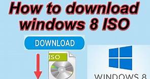 How to download windows 8 ISO