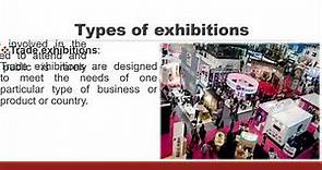 Types of exhibitions