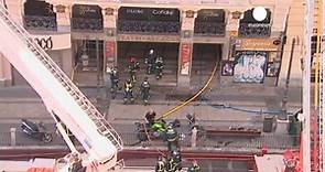 Incendio en el teatro Alcázar de Madrid