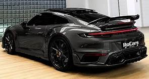 Akrapovic Porsche 911 (992) Turbo S by TECHART - Sound, Interior and Exterior in details