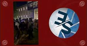 Policía se enfrenta a manifestantes propalestinos en la Universidad Virginia