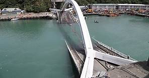 南方澳大橋斷裂釀6死 吊索端錨未按圖施工8人遭訴 | 社會 | 中央社 CNA
