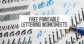 31  Free Printable Lettering Practice Sheets