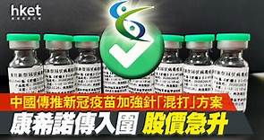 【新冠疫苗】中國傳推新冠疫苗加強針「混打」方案　康希諾入圍、股價急升半成 - 香港經濟日報 - 即時新聞頻道 - 即市財經 - 當炒股