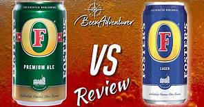 Fosters Lager vs Ale | Blue vs Green | Beer Review