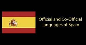 Official and Co-official Languages of Spain