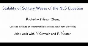 Katherine Zhiyuan Zhang, Courant Institute of Mathematical Sciences