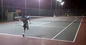 Palisades Tennis Center Alex Giannini Huge Overhead