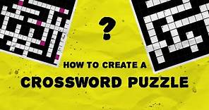 How to create a crossword puzzle - puzzel.org tutorial