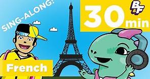 30 Minute French Sing-Along Compilation for Beginners | BASHO & FRIENDS 4k Learning Songs for Kids