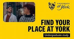 Find your place at York
