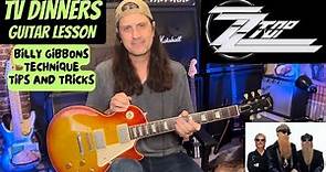 How To Play TV Dinners By ZZ Top - Plus How To Sound Like Billy Gibbons -Tips And Tricks!