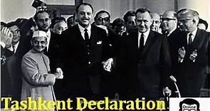 Tashkent Declaration 1966 | Lal Bahadur Shastri | Ayub Khan | Indo-Pak War 1965 | Peace Treaty