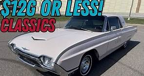 Classic Cars for Sale $12,000 or Less! Affordable Classic Car Prices | Drivable and Presentable