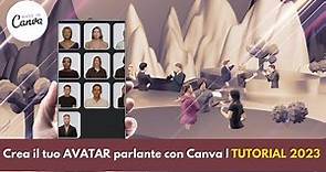Crea il tuo AVATAR parlante gratis su CANVA | TUTORIAL ITA 2023