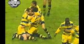 Parma 3 vs Olympique Marsella 0 Final Copa UEFA 1998/99 Veron, Crespo, Sensini FUTBOL RETRO