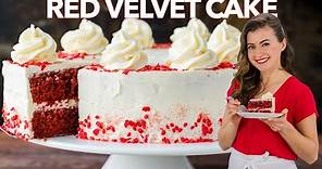 RED VELVET CAKE RECIPE with Cream Cheese Frosting